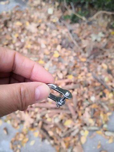JY-MARINE 4mm Stamped Shackle Stainless Steel 316 Marine Grade,Flat D Ring Shackle-5 Pcs in Saudi Arabia
