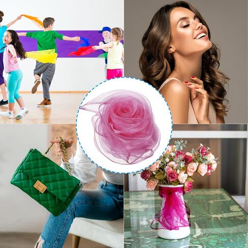 أوشحة رقص PATIKIL، أوشحة شعوذة مربعة مقاس 60.96 سم × 60.96 سم للعب الموسيقى السحرية وارتداء الملابس in Kuwait