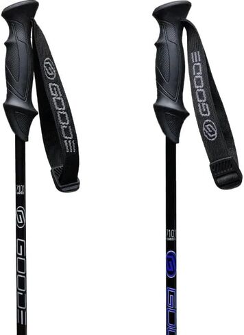 GOODE - G-Max (set of 2) - Our shafts use the shock absorption properties of carbon to enhance your skiing experience - Classic Silver / 52"/130cm in Kuwait