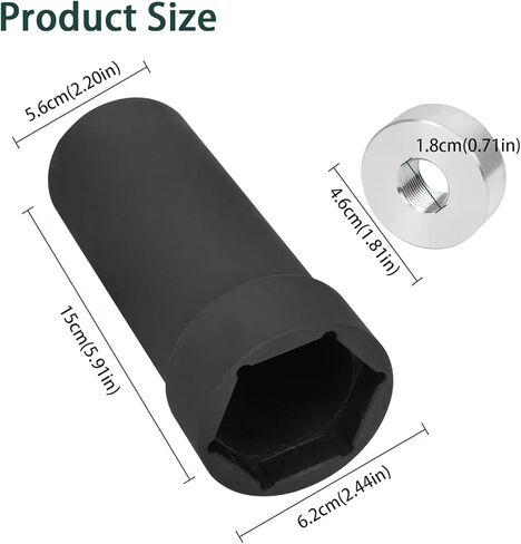 AUFER 1 7/8 بوصة عمود ضرس رئيسي مفتاح ربط بكرة قفل الجوز أداة متوافقة مع التوائم الكبيرة 1936-2006 كاميرا مزدوجة 1999-2006 مقبس قفل المحرك الرئيسي مع محرك 1/2 بوصة in Kuwait