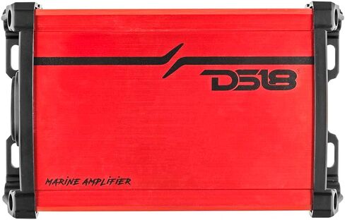 DS18 MP.4A Marine and Powersports Amplifier 4-Channel Full-Range Class D IP67 4 x 40 Watts Rms @ 4-Ohm - Compact Waterproof Amplifier 480W Max Power - Great for Marine/Motorsports and all applications in Saudi Arabia