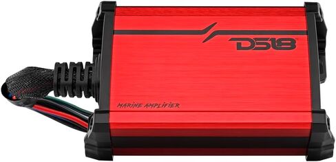 DS18 MP.4A Marine and Powersports Amplifier 4-Channel Full-Range Class D IP67 4 x 40 Watts Rms @ 4-Ohm - Compact Waterproof Amplifier 480W Max Power - Great for Marine/Motorsports and all applications in Saudi Arabia