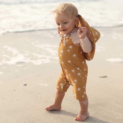 Caden Lane® UPF 50+ Long Sleeve Rash Guard Swim Romper Shortie in Saudi Arabia