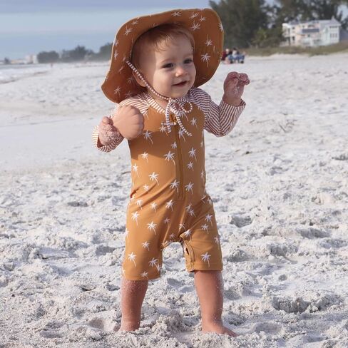 Caden Lane® UPF 50+ Long Sleeve Rash Guard Swim Romper Shortie in Saudi Arabia
