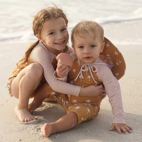 Caden Lane® UPF 50+ Long Sleeve Rash Guard Swim Romper Shortie in Saudi Arabia