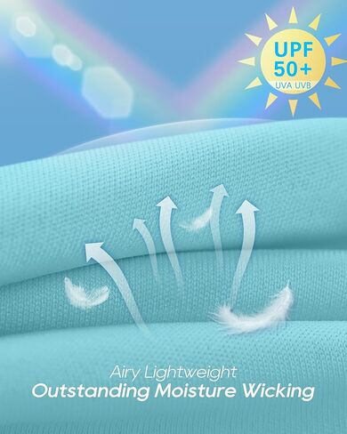 G4Free Womens UPF 50+ Sun Shirts Lightweight Quick Dry Long Sleeve Workout Tops Lightweight Running Pullover in Kuwait