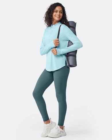 G4Free Womens UPF 50+ Sun Shirts Lightweight Quick Dry Long Sleeve Workout Tops Lightweight Running Pullover in Kuwait