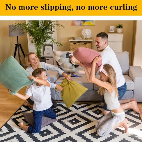 Rug Carpet Grippers for Hardwood Tile Floors, Mabor 12Pcs Non Slip Reusable Corner Rug Grippers for Area Rugs Dual Sided Adhesive Rug Anti Slip Grippers Keep Rugs in Place in Saudi Arabia