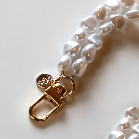 سلسلة هاتف Fiona Lucia Pearl حول الجسم، حبل للهاتف الخلوي، حامل هاتف حول الرقبة وحزام لهاتف iPhone ومعظم الهواتف | مع رقعة قوية لتركيبها داخل حافظة هاتفك | هدية عظيمة! in Kuwait