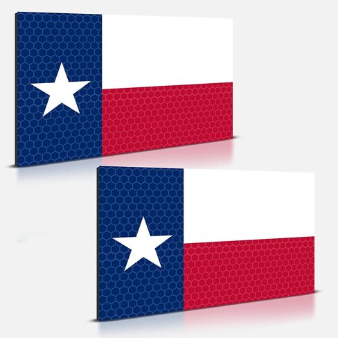 2PC Texas Flag Car Magnets - 5x3 Inches - Texas Magnet for Car Jeep Truck Logo - Lone Star Nation USA American Bumper in Saudi Arabia