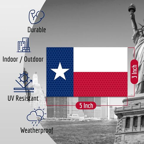 2PC Texas Flag Car Magnets - 5x3 Inches - Texas Magnet for Car Jeep Truck Logo - Lone Star Nation USA American Bumper in Saudi Arabia