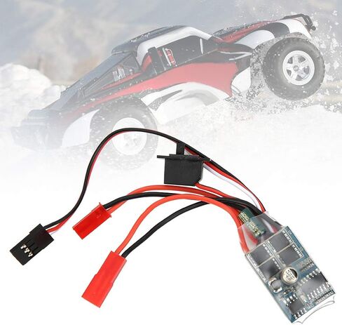 RC Brushed ESC, 30A 4-8V Two Way Brush ESC RC Motor Speed Controller RC Car Accessories Replacement Bidirectional Current Control Brush ESC for 1/16 1/18 1/24 Car Boat (With brake) in Saudi Arabia