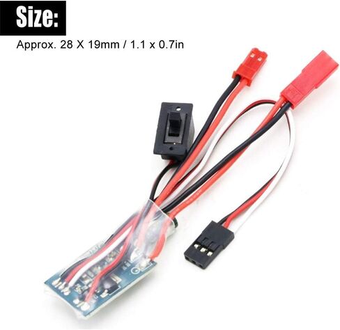 RC Brushed ESC, 30A 4-8V Two Way Brush ESC RC Motor Speed Controller RC Car Accessories Replacement Bidirectional Current Control Brush ESC for 1/16 1/18 1/24 Car Boat (With brake) in Saudi Arabia