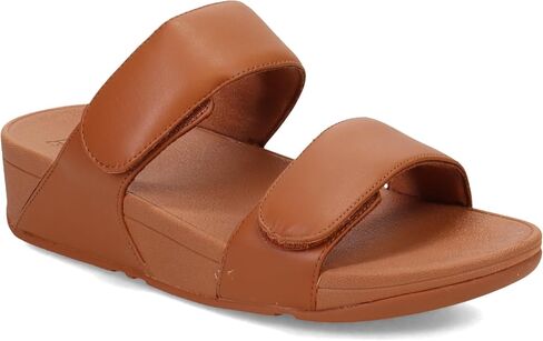 FitFlop Women's Lulu Adjustable Leather Slides in Saudi Arabia