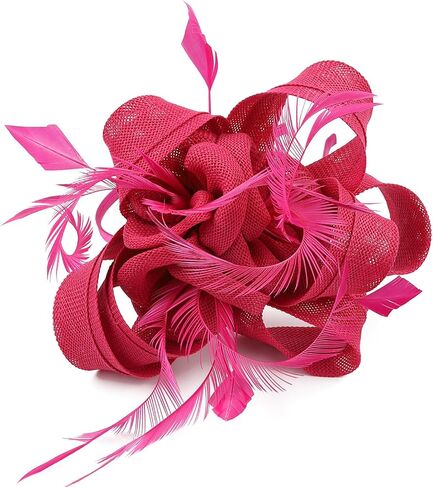Dressfan Fascinator قبعة خوذة المرأة 20s 50s خمر عقال ل كنتاكي ديربي/زفاف/كوكتيل/زفاف/حفلة الشاي in Kuwait
