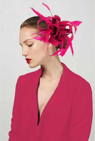 Dressfan Fascinator قبعة خوذة المرأة 20s 50s خمر عقال ل كنتاكي ديربي/زفاف/كوكتيل/زفاف/حفلة الشاي in Kuwait