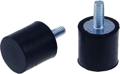 HNGSON M4 Rubber Mounts Shock Absorber Anti Vibration Isolator Mounts Cylindrical Vibration Isolation Mount 15×15mm, Pack of 4 in Saudi Arabia