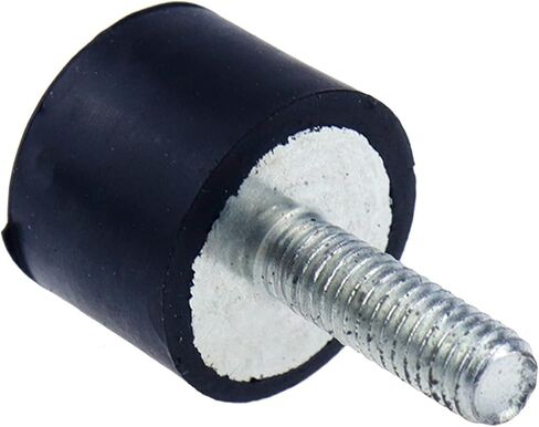 HNGSON M4 Rubber Mounts Shock Absorber Anti Vibration Isolator Mounts Cylindrical Vibration Isolation Mount 15×15mm, Pack of 4 in Kuwait