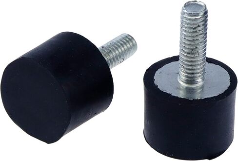 HNGSON M4 Rubber Mounts Shock Absorber Anti Vibration Isolator Mounts Cylindrical Vibration Isolation Mount 15×15mm, Pack of 4 in Kuwait