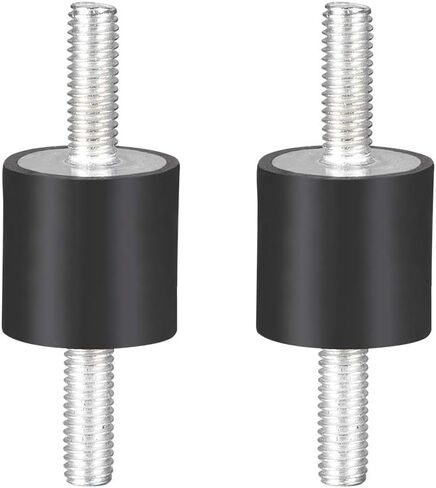 uxcell 20 x 15mm Rubber Mounts,Vibration Isolators,Shock Absorber with M6 x 18mm Studs 2pcs in Saudi Arabia