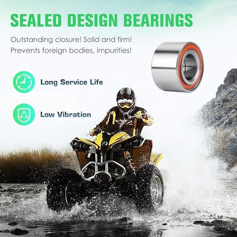 Youxmoto Front Left+Right CV Axles & Wheel Bearing Kit Fit for Can-Am Defender HD5 HD8 HD9 HD10 (XT DPS) 2016 2017 2018 2019 2020 2021 2022; 4340 Chromoly Steel CV Axle Drive Shaft in Saudi Arabia