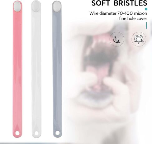 KALIONE Dog Toothbrush, 3 Pack Extra Soft Cat Toothbrushes Pet Deep Clean Dense Brush Pet Toothbrush with Ultra Soft Bristles Dental Cleaning Brushes for Puppy Small Dog and Cat in Saudi Arabia