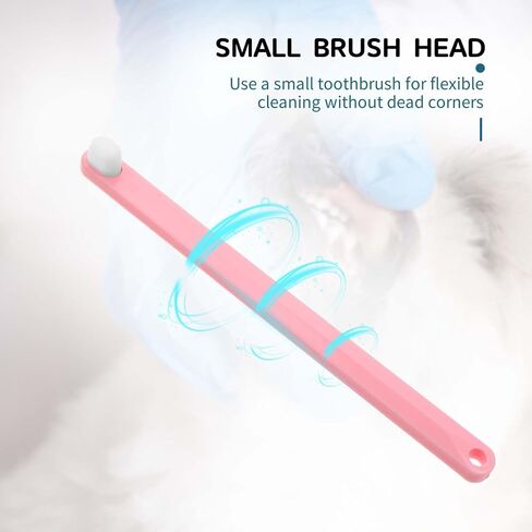 KALIONE Dog Toothbrush, 3 Pack Extra Soft Cat Toothbrushes Pet Deep Clean Dense Brush Pet Toothbrush with Ultra Soft Bristles Dental Cleaning Brushes for Puppy Small Dog and Cat in Saudi Arabia