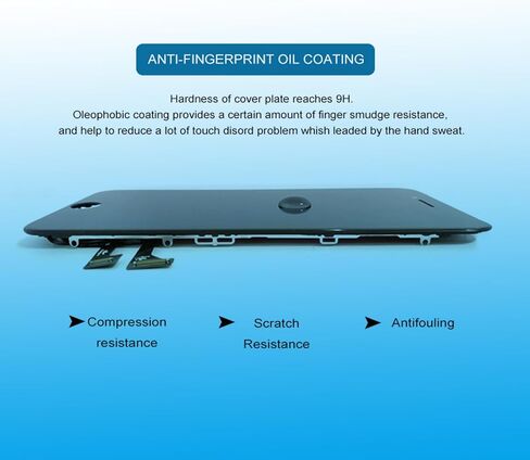 استبدال شاشة عرض LCD رقمية عالية الدقة لهاتف iPhone 6 Retina، مجموعة إطار شاشة لمس كاملة كاملة، مجموعة أدوات الإصلاح المطلوبة باللون الأسود in Kuwait