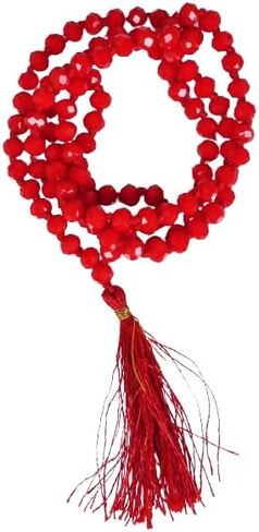 Mala Beads Necklace, Gemstone Mala Bracelet, Buddhist Prayer Beads Necklace, Tassel Necklace, Knotted Necklace, 108 Japa Mala, Healing Necklace, Gift for Her in Saudi Arabia