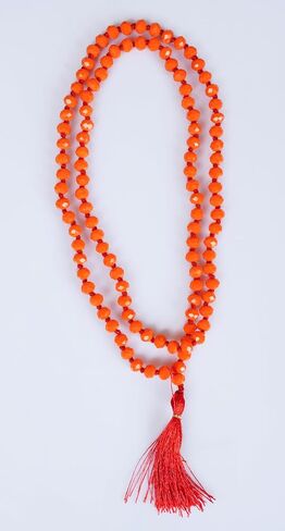 Mala Beads Necklace, Gemstone Mala Bracelet, Buddhist Prayer Beads Necklace, Tassel Necklace, Knotted Necklace, 108 Japa Mala, Healing Necklace, Gift for Her in Saudi Arabia