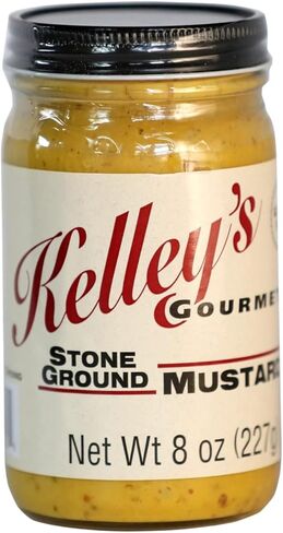 Stone Ground Mustard by Kelley's Gourmet - 8.0 Ounce (Pack of 1) in Saudi Arabia