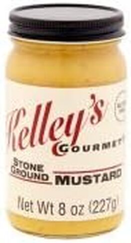 Stone Ground Mustard by Kelley's Gourmet - 8.0 Ounce (Pack of 1) in Saudi Arabia