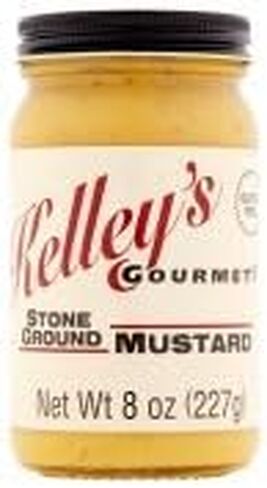 Stone Ground Mustard by Kelley's Gourmet - 8.0 Ounce (Pack of 1) in Saudi Arabia