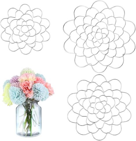 3 عبوات من أسلاك الفولاذ المقاوم للصدأ على شكل ضفدع الزهور، أداة ترتيب الزهور، منظم غطاء الزهور، حامل شبكة الزهور القابل لإعادة الاستخدام in Kuwait