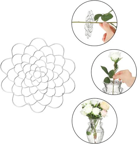 3 عبوات من أسلاك الفولاذ المقاوم للصدأ على شكل ضفدع الزهور، أداة ترتيب الزهور، منظم غطاء الزهور، حامل شبكة الزهور القابل لإعادة الاستخدام in Kuwait