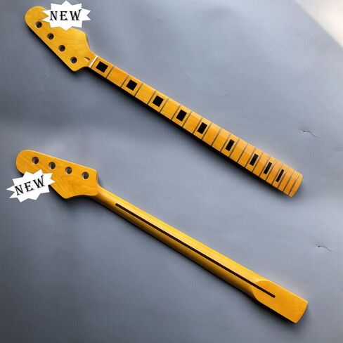 الغيتار الكهربائي الرقبة فارغة 21 الحنق لمعان القيقب باس الغيتار الرقبة 34 بوصة القيقب فريتس مستطيل البطانة الغيتار الكهربائي استبدال الرقبة in Kuwait
