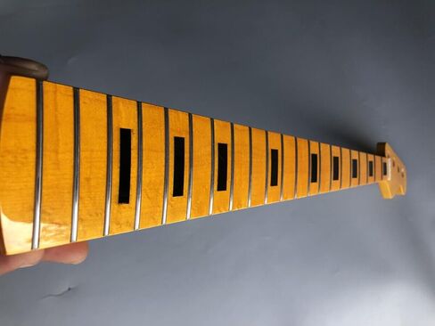 الغيتار الكهربائي الرقبة فارغة 21 الحنق لمعان القيقب باس الغيتار الرقبة 34 بوصة القيقب فريتس مستطيل البطانة الغيتار الكهربائي استبدال الرقبة in Kuwait