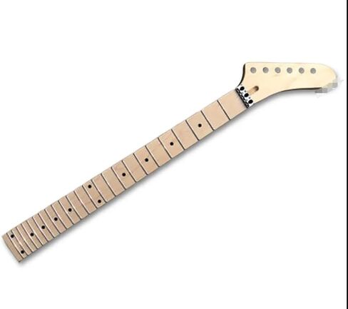 Maple Guitar Neck 24Fret 25.5inch Locking Nut Banana Head Dot Inlay Bolt on DIY guitar necks replacement in Saudi Arabia