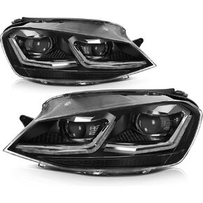 مجموعة مصابيح أمامية لهوندا سيفيك 2006-2011 أسود الإسكان العنبر عاكس واضح عدسة سائق والركاب الجانب كشافات in Kuwait