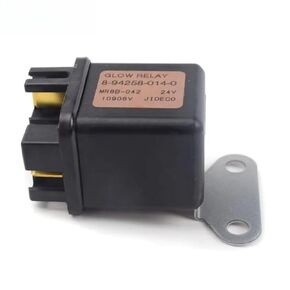 Glow Plug Relay, Compatible with Excavator ZX110 ZX120 ZX160 ZX200 EX400 6BG1, MR8B-042 8942580140 8942580140, Replacement Part (DC24V) in Kuwait