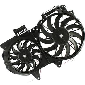 1 x Dual Radiator and Condenser Fan Assembly fits Audi A4 Quattro 2002 2003 2004 2005 2006 2007 2008 2009 Replacement 8E0121207F, 8E0959455K, 8E0959455N in Kuwait