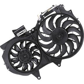 1 Pcs Dual Radiator and Condenser Fan Assembly fits Audi A4 Quattro 2002 2003 2004 2005 2006 2007 2008 2009 Replacement 8E0 121 207 F, 8E0 959 455 K, 8E0 959 455 N in Kuwait