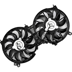 1 X Dual Radiator and Condenser Fan Assembly fits Nissan Murano,Quest 2009 2010 2011 2012 2013 2014 2015 2016 2017 in Kuwait