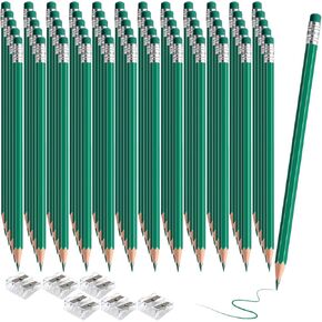 120 قطعة من أقلام الرصاص الملونة القابلة للمسح باللون البرتقالي مع ممحاة مشحذ مسبقًا 2 HB للفحص والدرجات والاختبارات واللوازم المكتبية/المدرسية (برتقالي) in Kuwait