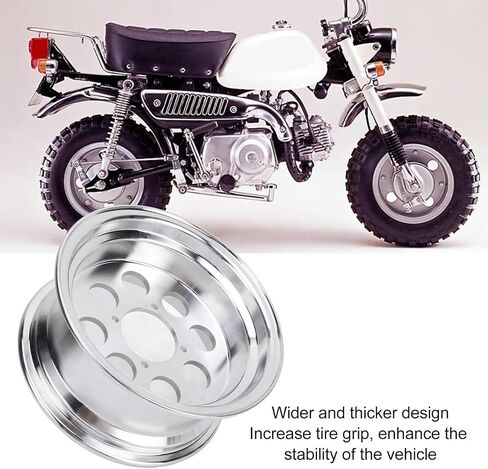 Wheel Rim 5.0?10 10in Rear Wheel Rim Hub Aluminium Alloy Widened Thickened Enhanced Stability for Z50 Series Bike Mini Motorcycle Enhanced Stability Mini Motorcycle in Saudi Arabia