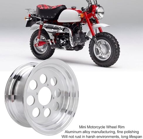 Wheel Rim 5.0?10 10in Rear Wheel Rim Hub Aluminium Alloy Widened Thickened Enhanced Stability for Z50 Series Bike Mini Motorcycle Enhanced Stability Mini Motorcycle in Saudi Arabia