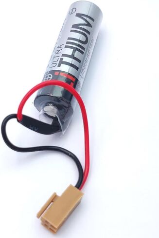(15 حزمة) ER6V/3.6V 2400mAh ER6VC119A/ER6VC119B PLC بطارية ليثيوم غير قابلة للشحن مع قابس بني in Kuwait