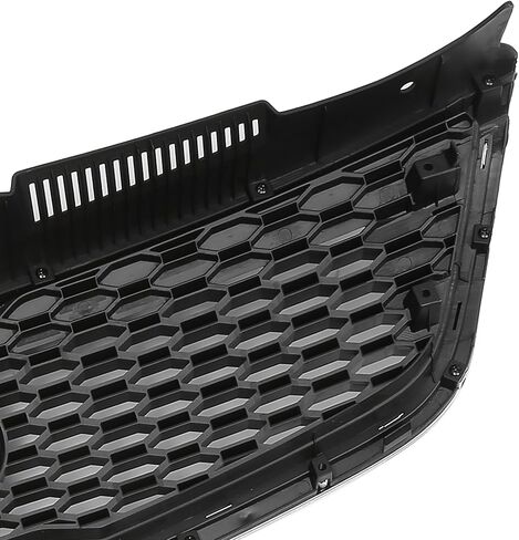 X AUTOHAUX Front Upper Hood Bumper Grille Grill for Kia Forte 2010-2013 Front Upper Bumper Kidney Grille Grill Black Chrome Silver Tone in Saudi Arabia