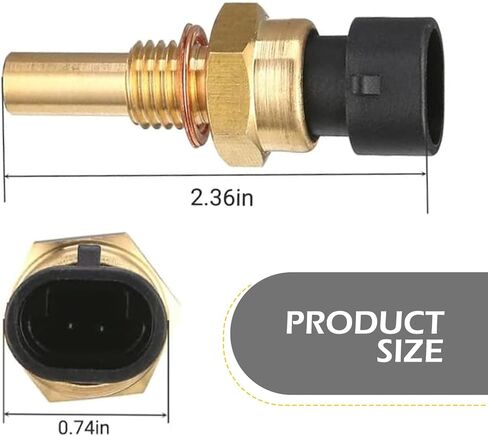 Water Temperature Sensor, OEM #15369305 1341856 55199579 2112-3851010, Contact Sensitive No-Break Wire Installation Kit, Compatible with Delphi 3rd Generation (Black & Gold) in Saudi Arabia