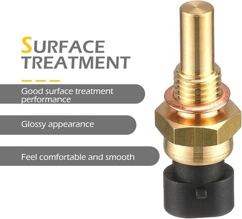Water Temperature Sensor, OEM #15369305 1341856 55199579 2112-3851010, Contact Sensitive No-Break Wire Installation Kit, Compatible with Delphi 3rd Generation (Black & Gold) in Saudi Arabia
